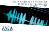Cuadro Nacional de Atribución de Bandas de Frecuencia - CNABF - 2013