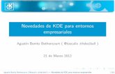 Novedades KDE para entornos empresariales