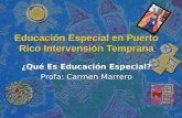 Educacion Especial en Puerto Rico