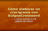 Cómo Elaborar Un Crucigrama Con Eclipse Crossword