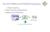 Taller firma electrónica (paperless)