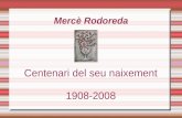 Centenari Mercè Rodoreda, powerpoint de la biblioteca