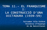 Tema 11.  El Franquisme I (1939-59).