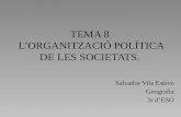 Tema 8.  L'organització política de les societats.