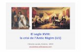 El segle XVIII, la crisi de l'Antic Règim