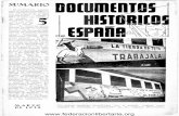 Documentos Históricos de España Año I, n° 05, marzo de 1938