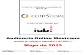 Reporte de audiencias - Mayo 2013, comScore