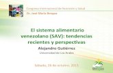 El sistema alimentario venezolano (SAV): tendencias recientes y perspectivas