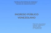 Ingreso público en venezuela 10 años nuevo