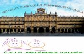 Visita de los alumnos de 4 del CEIP Meléndez Valdésº al Ayuntamiento de Salamanca