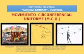 Movimiento  circunferencial uniforme