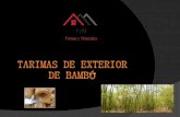 Tarimas de exterior bambú pdf