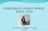 CHILDREN LEARN WHAT THEY LIVE