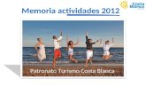 Memoria Actuaciones Patronato Turismo Costa Blanca 2012