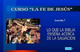 La Fe de Jesús Lección05