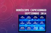 Horóscopo Capricornio para Septiembre 2014