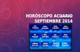 Horóscopo Acuario para Septiembre 2014
