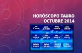 Horóscopo Tauro para octubre 2014