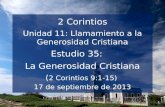 35 la generosidad_cristiana (Estudio Bíblico en 2 Corintios)