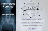 Informatica forense: Teoria y practica. Hackmeeting 2004.