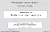 Investigar en Traducción e Interpretación
