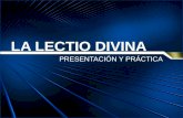 Lectio Divina: Presentación y Práctica