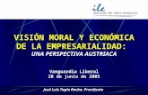 Vision moral y economica de la empresarialidad