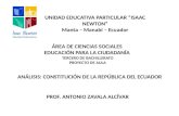 Análisis Inicial Constitución Ecuador