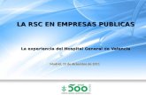 Voluntariado Corporativo & Redes Sociales. Hospital General Valencia