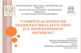Complicaciones diabetes mellitus tipo 2 e hipertension arteria