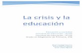 Grupo 9. la crisis y la educación