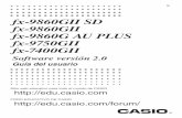 MANUAL CALCULADORA CASIO Fx 9860-SD