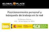 Guillermo García · Posicionamiento personal y búsqueda de trabajo en la red