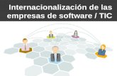 Internacionalización de las empresas de software / TIC