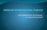 La Nacionalidad para el Derecho Internacional Público