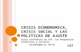 Curso de Formación CGT-PV «Acció sindical i negociació col·lectiva»: Crisis econonomica, crisis social y las politicas