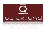 Quicksand - Presentación Empresa y Servicios