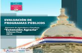 EVALUACIÓN DE PROGRAMAS PÚBLICOS INFORME FINAL “Extensión Agraria” - Ministerio de Agricultura y Ganadería