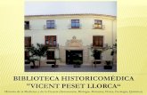 Biblioteca Históricomédica "Vicent Peset Llorca" (Universitat de València)