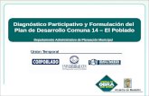 Diagnostico participativo y formulación Plan de Desarrollo comuna 14- El Poblado