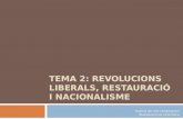Revolucions liberals, restauració i nacionalisme