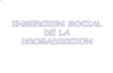 INSERCION SOCIAL DE LA DROGADICCION