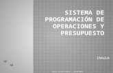 Sistema de programación de operaciones y presupuesto
