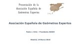 Presentación de la Asociación Española de Geómetras Expertos