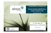Nuevo formato marc21 y nueva versión de absys net (Carlos Martínez Gallo)