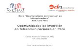 Oportunidades de inversión en telecomunicaciones en Perú
