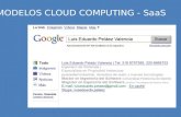 Presentación ejecutiva de la formulación de modelos Cloud Computing y SaaS