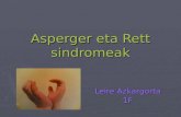 ASPERGER ETA RETT SINDROMEAK