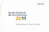 Presentación Consejero Delegado - Junta General Accionistas Abertis 2011