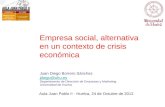 Empresa social, alternativa en un contexto de crisis 2012 10-24